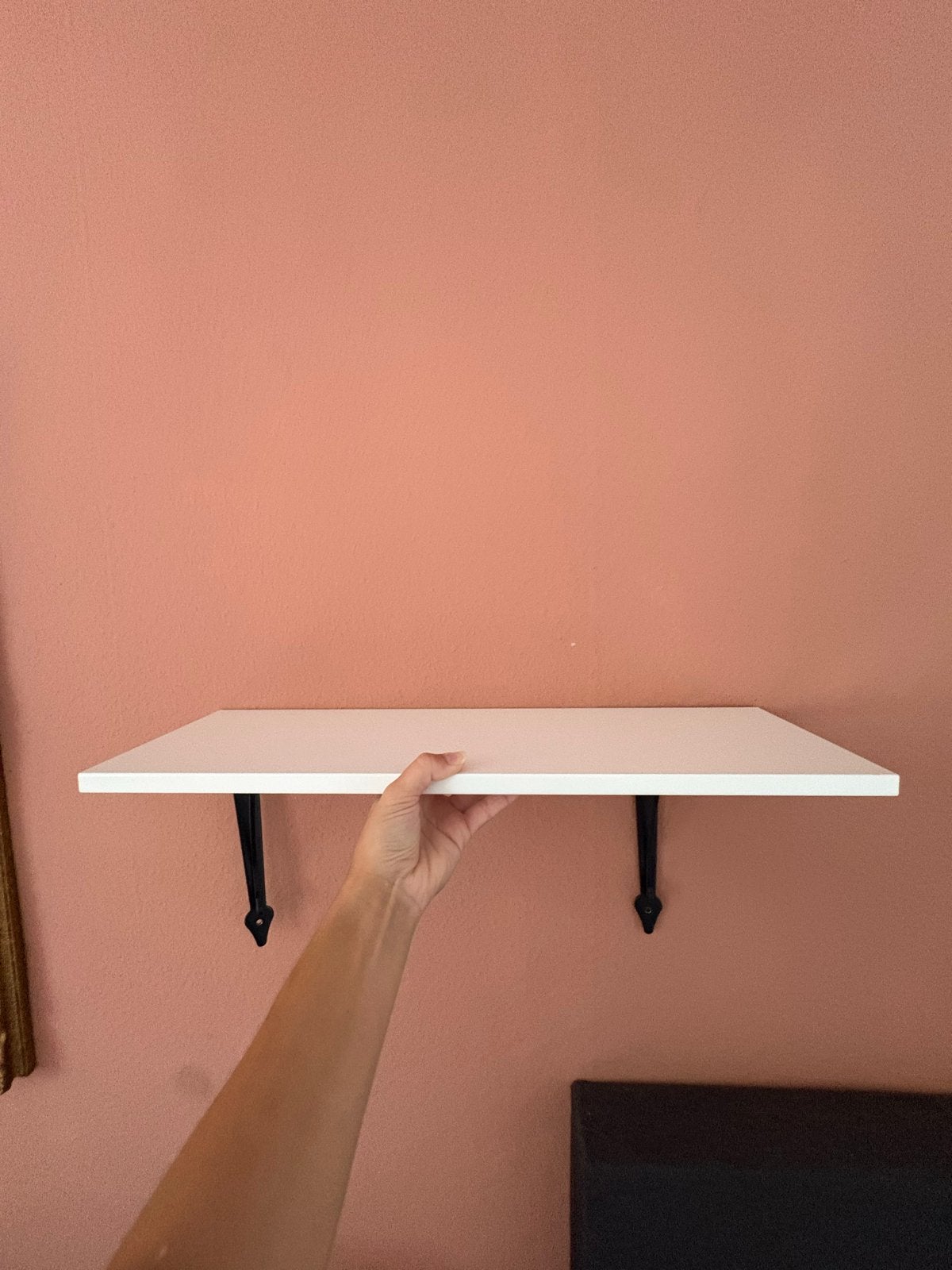 2x IKEA BURHULT plank (59x20) met 4x KROKSHULT dragers, Ophalen, Zo goed als nieuw