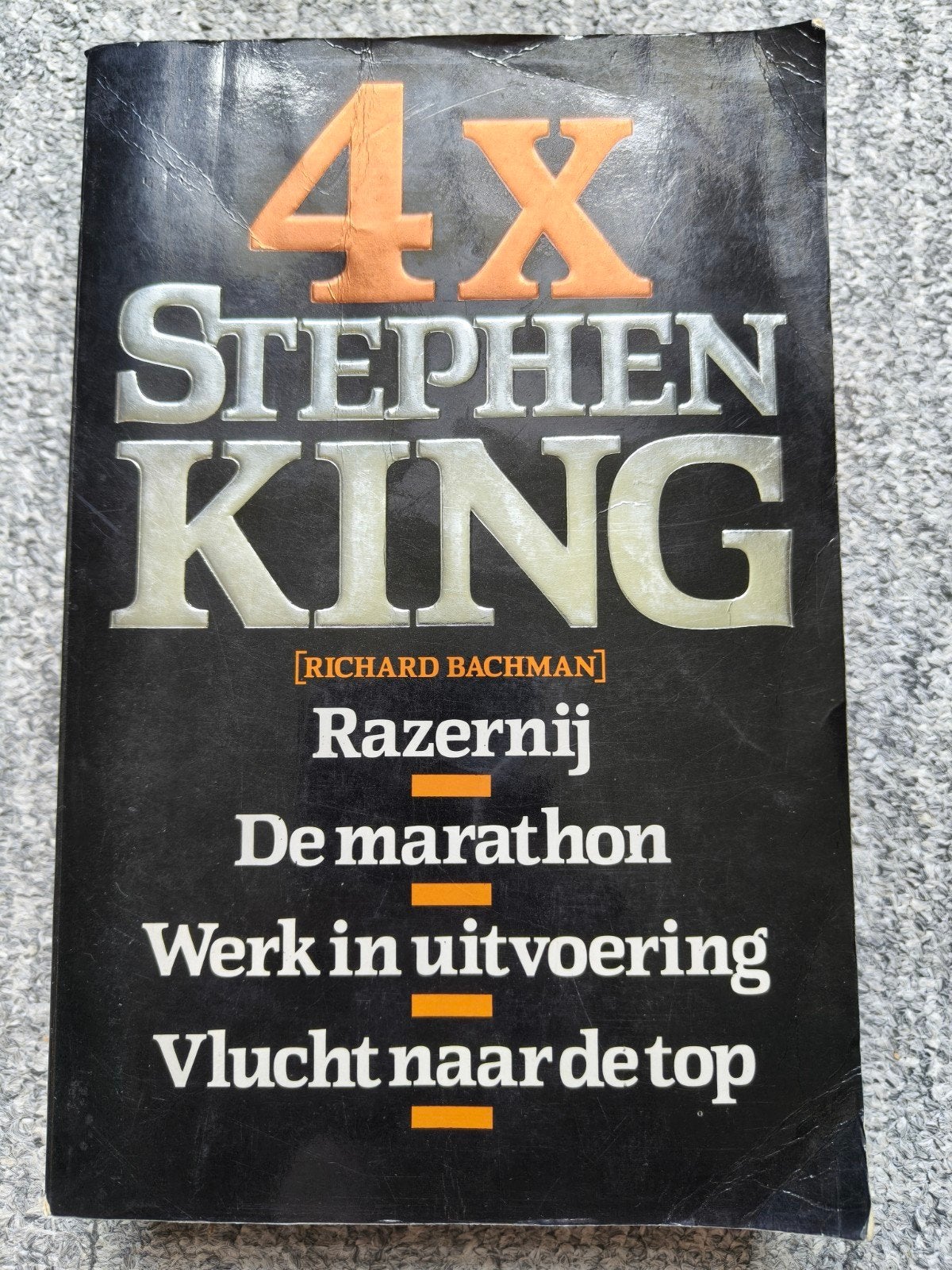 4x Stephen King (Richard Bachman) - Razernij e.a., Boeken, Ophalen of Verzenden, Gelezen, Stephen King, Nederland