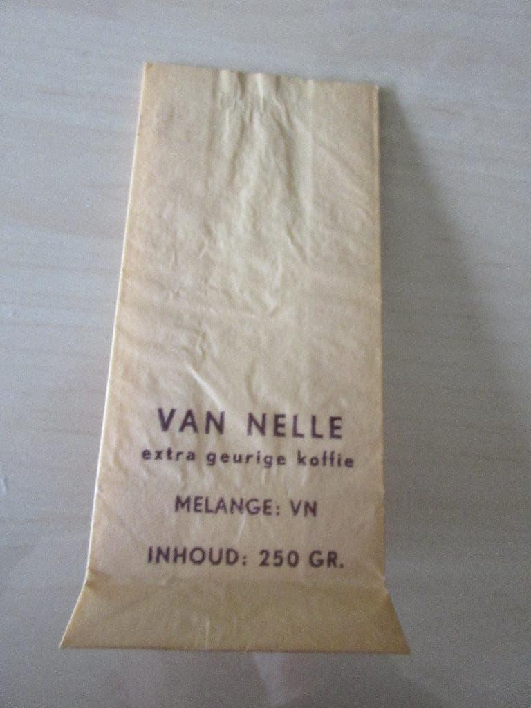 Van Nelle ongebruikte verpakking voor 250 gr.koffie melange., Ophalen of Verzenden, Zo goed als nieuw, Verpakking