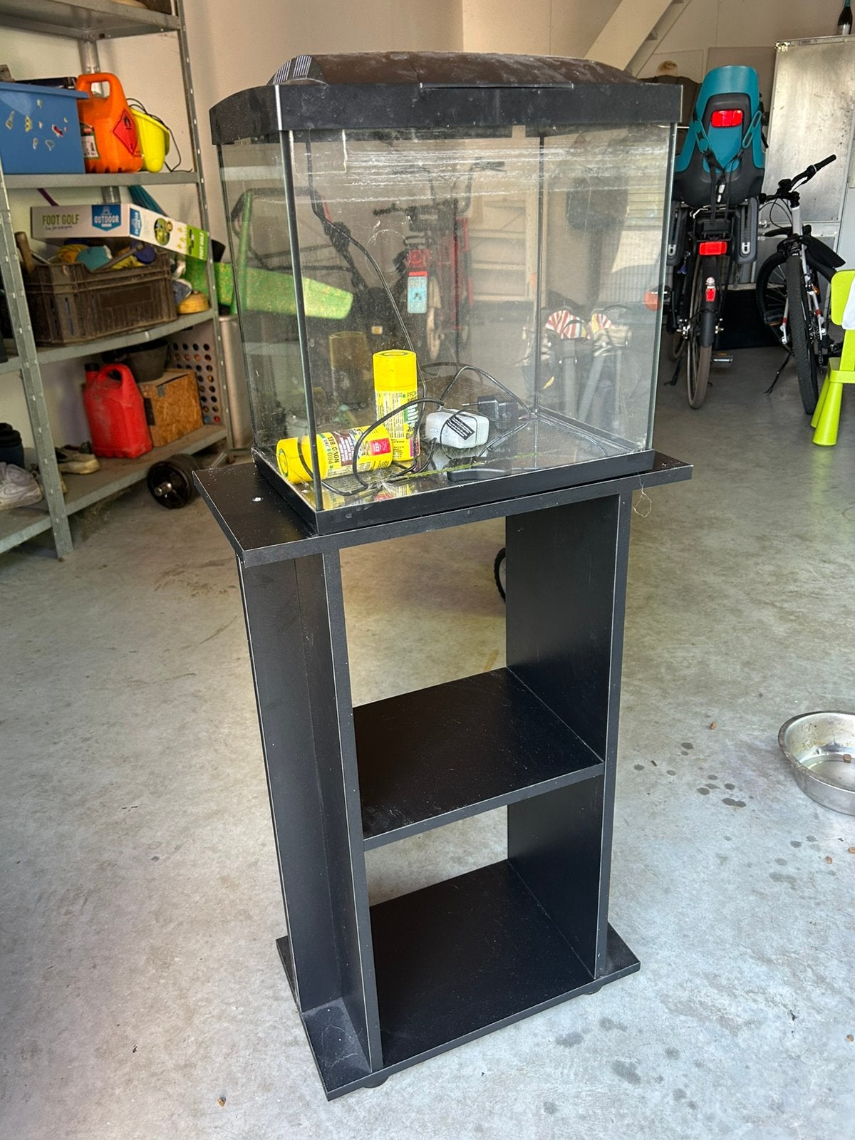 Acuariumbak met tafel, Minder dan 60 cm, Kooi, Minder dan 75 cm, Ophalen of Verzenden