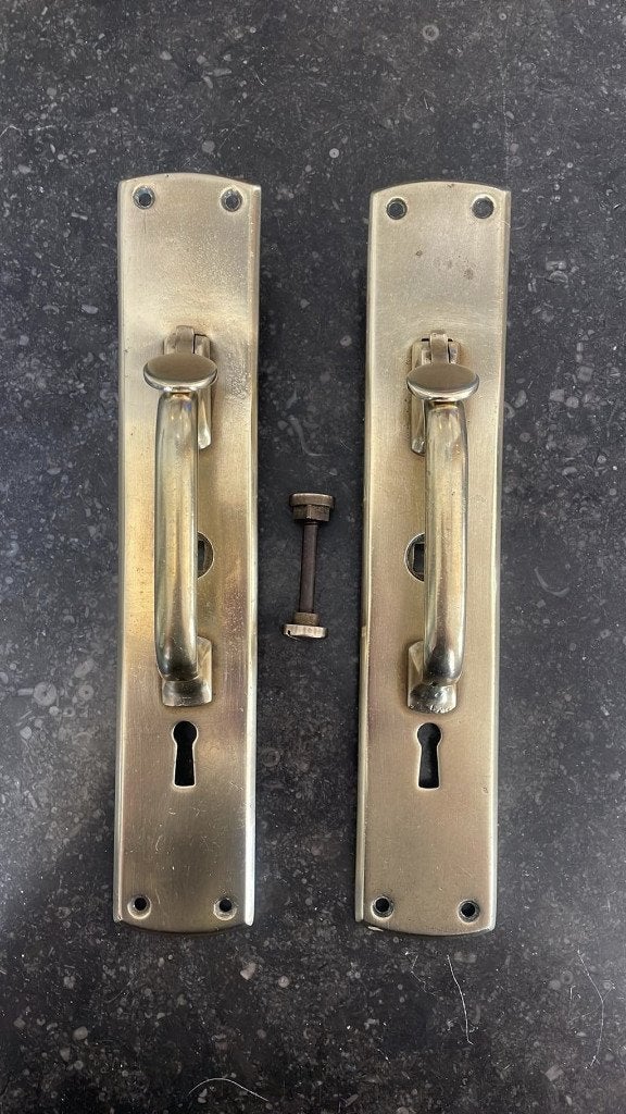 1x set Duimklikmechanisme Deurklinken ANTIEK 1900 Jugendstil, Ophalen of Verzenden