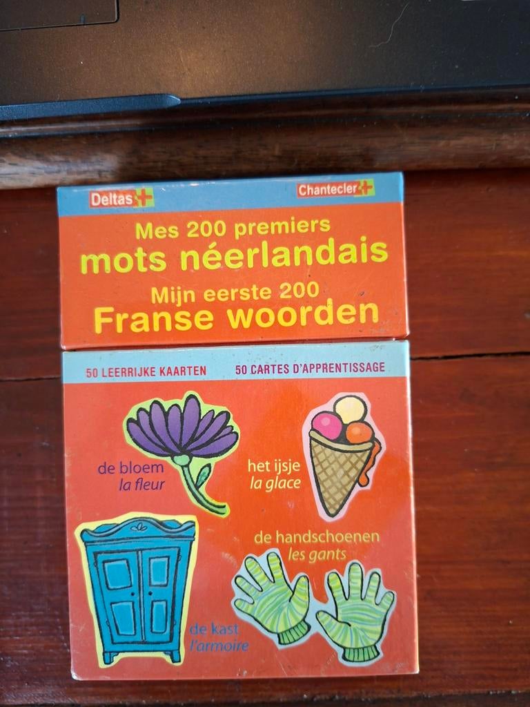 Deltas Mijn eerste 200 Franse woorden - Leerkaarten, Ophalen of Verzenden, Zo goed als nieuw, Frans