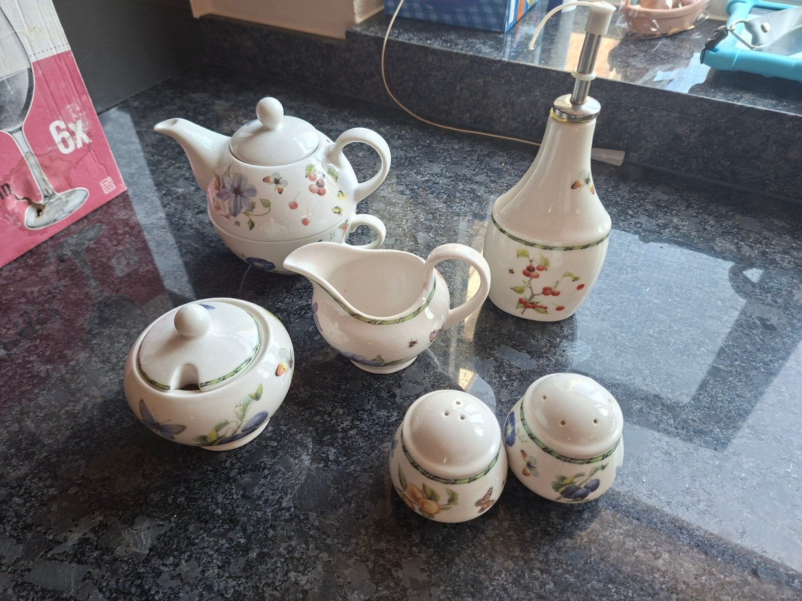 Janneke Brinkman fruit en flowers servies, Ophalen of Verzenden
