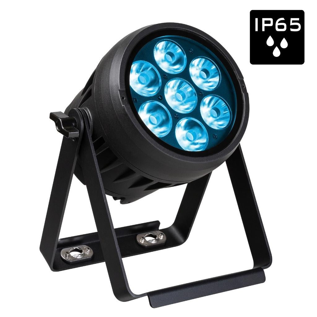 BRITEQ BTI-AKKUBEAMER 7x 10W RGBL IP65 Waterdicht, Geluidgestuurd, ., Nieuw, Ophalen of Verzenden