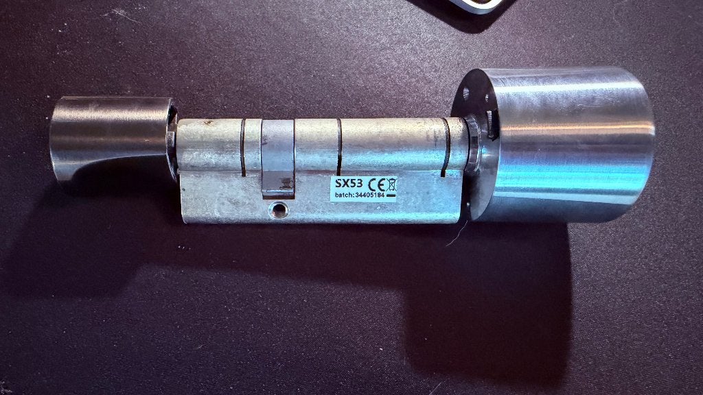 Bold Smart Lock SX-53 – slimme deurcilinder – zwart/zilver, Verzenden, Gebruikt, Rvs, Slot