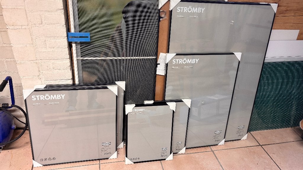 Ikea Strömby fotolijsten NIEUW, Ophalen, Metaal of Aluminium, Nieuw, 75 cm of meer