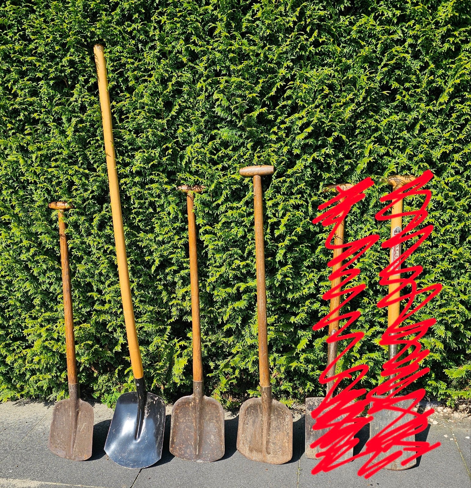 Diverse scheppen - Tuin- en graafgereedschap, Ophalen