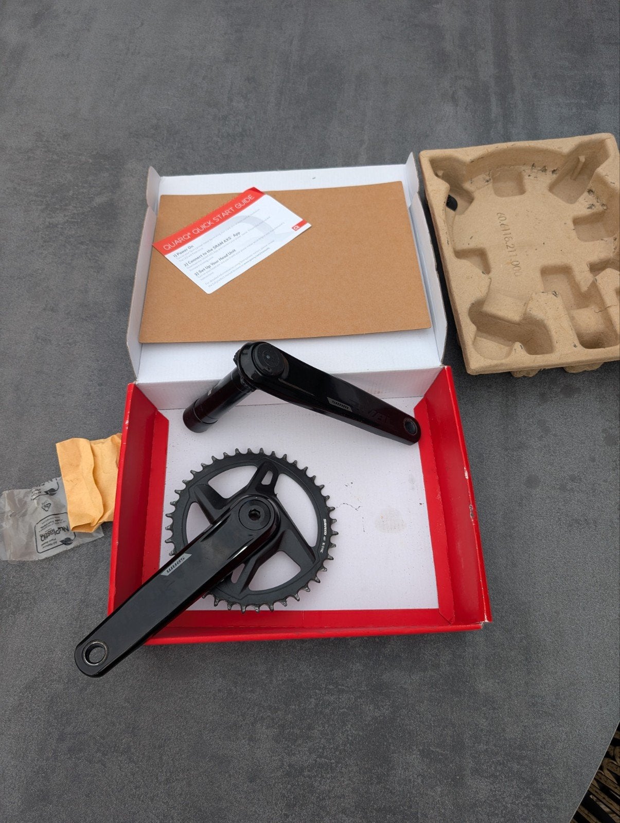Sram Dub Wide Rival 175 mm Powermeter, Crankstel of Pedalen, Gebruikt, Ophalen of Verzenden, Gravelbike