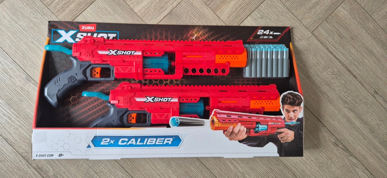 Zuru Xshot T-Excel Caliber blaster combo pack (24 darts), Ophalen of Verzenden, Nieuw