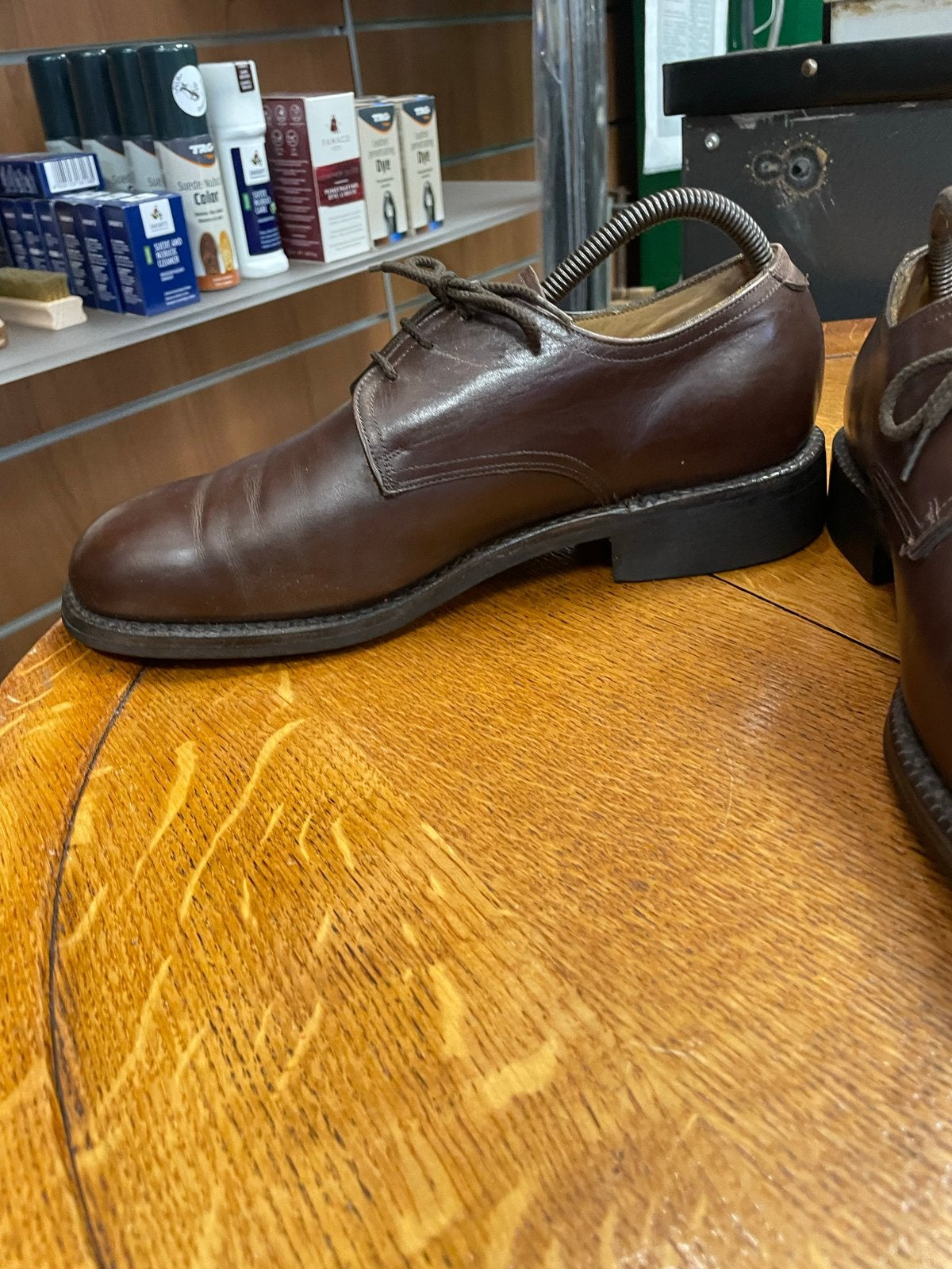 Van Lier schoenen maat 41,5 - Donkerbruin, zo goed als nieuw, Bruin, Ophalen of Verzenden, Zo goed als nieuw, Veterschoenen