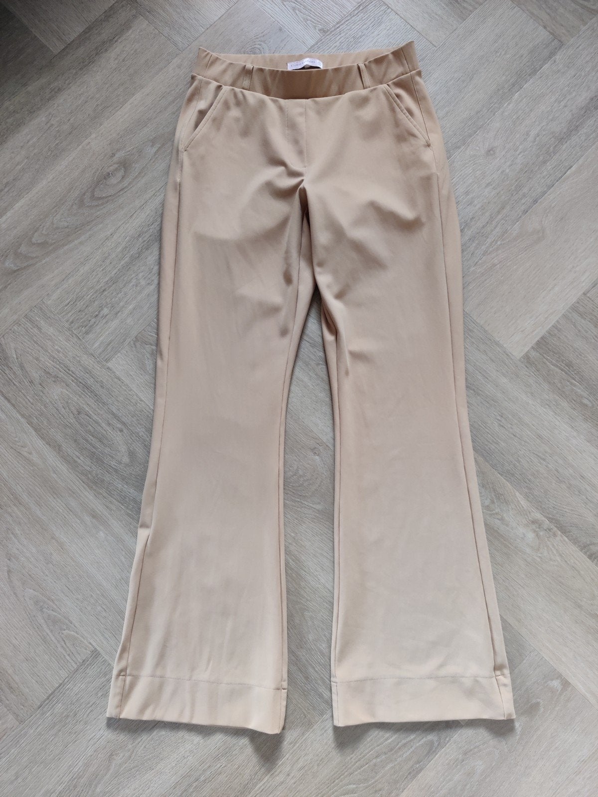 Studio Anneloes Flair bonded trousers - dark Sahara maat M, Maat 38/40 (M), Studio Anneloes, Beige, Ophalen of Verzenden