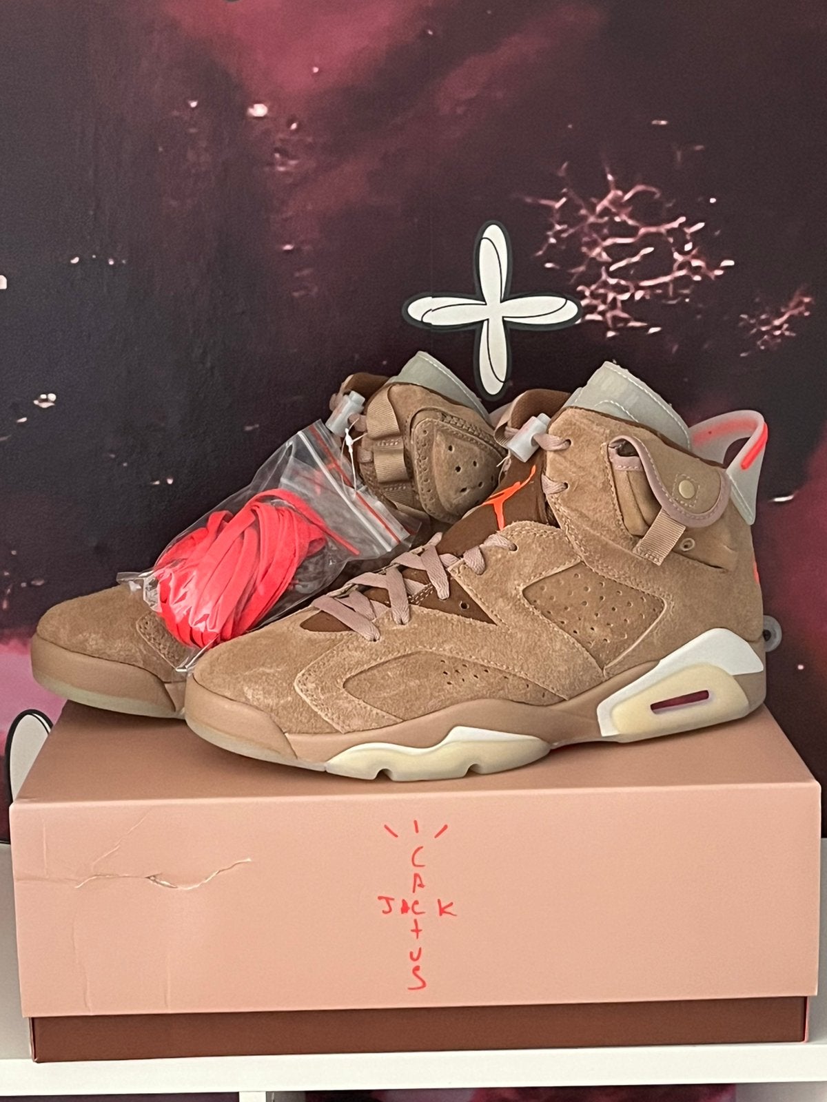 Jordan 6 British Khaki 42,5-41-40,5, Ophalen, Nieuw, Overige kleuren, Sneakers of Gympen