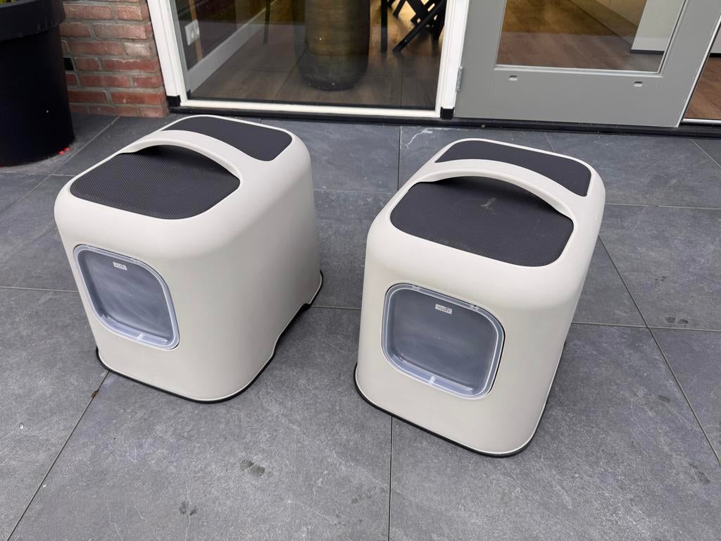 3X Rotho Mypet Kattenbak Biala 51x39.5x44.3 cm Kattentoilet, Dieren en Toebehoren, Ophalen of Verzenden, Zo goed als nieuw, Gesloten