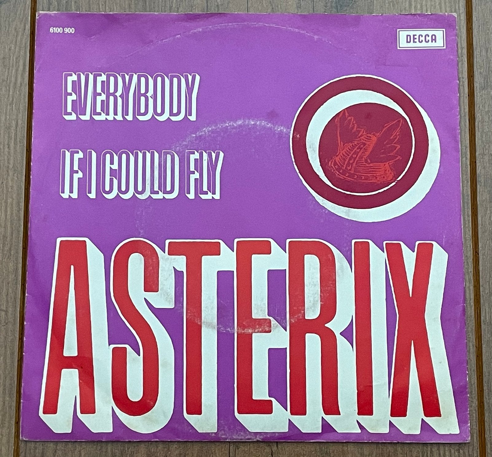 Asterix - Everybody / If I Could Fly single / '70, VG+, Cd's en Dvd's, Gebruikt, 7 inch, Rock en Metal, Overige typen