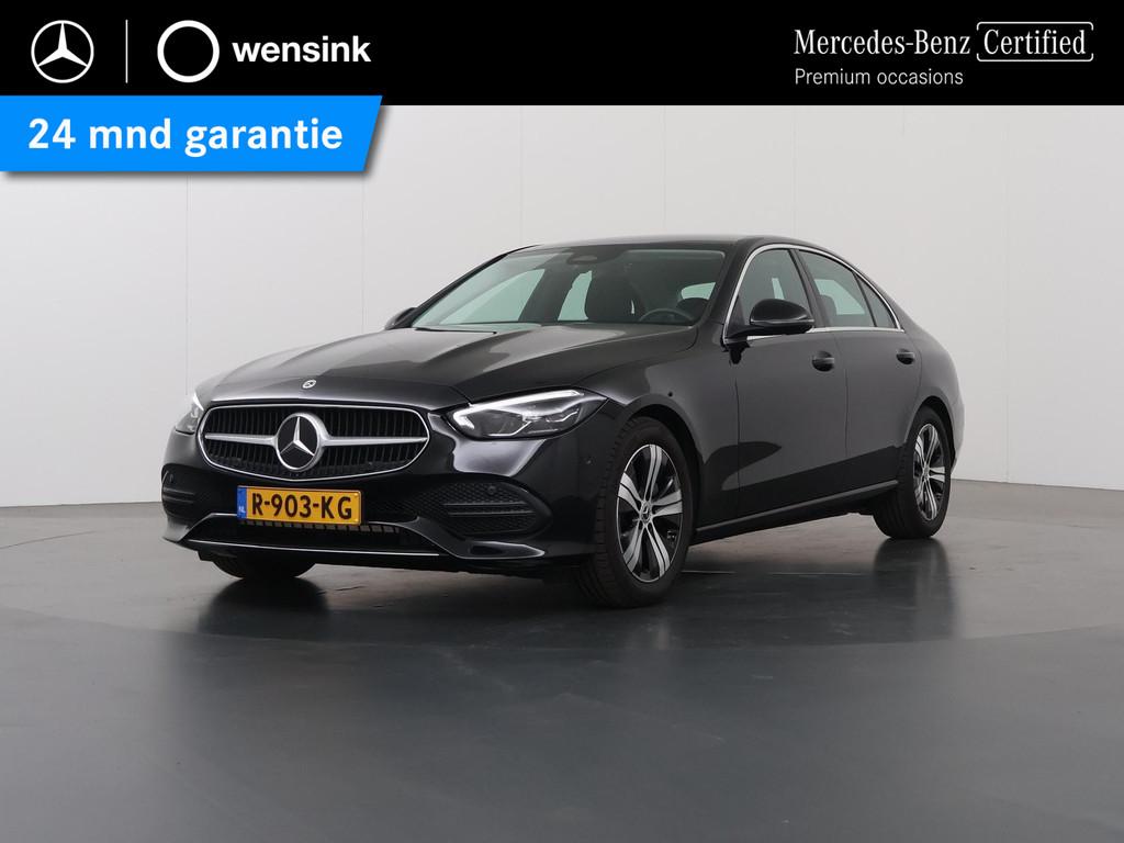 Mercedes-Benz C-klasse 180 Luxury Line | Keyless Go | Stoelv, Auto's, Mercedes-Benz, 4 cilinders, Zwart, 170 pk, Sedan