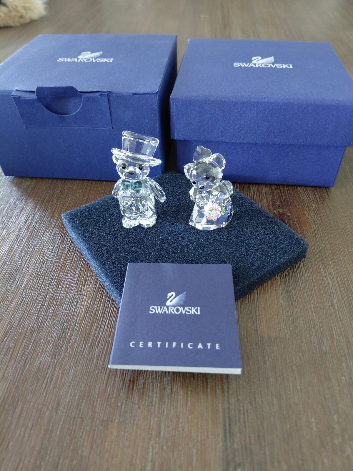 swarovski kris de beer bruidspaar verpakking & certificaat, Ophalen of Verzenden, Zo goed als nieuw, Figuurtje