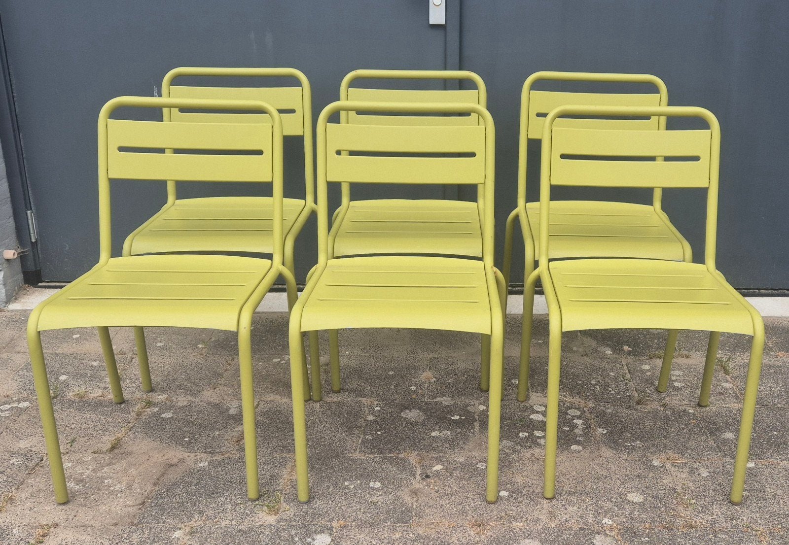 Originele EMU Star design tuinstoelen groen, Ophalen, Gebruikt, N.v.t, Metaal