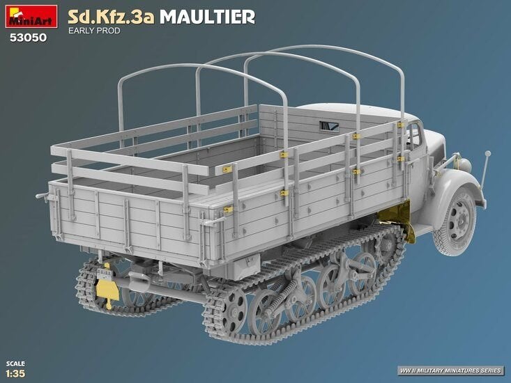 MINIART SD.KFZ.3A MAULTIER EARLY PROD (OPEL BLITZ) 1:35, Overige merken, Auto, Verzenden, 1:32 tot 1:50
