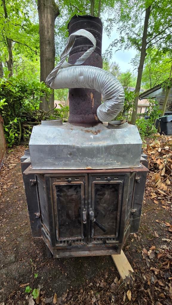 ✅️ Robuuste Houtkachel Haard, Ophalen, Gebruikt, Houtkachel, Inbouw