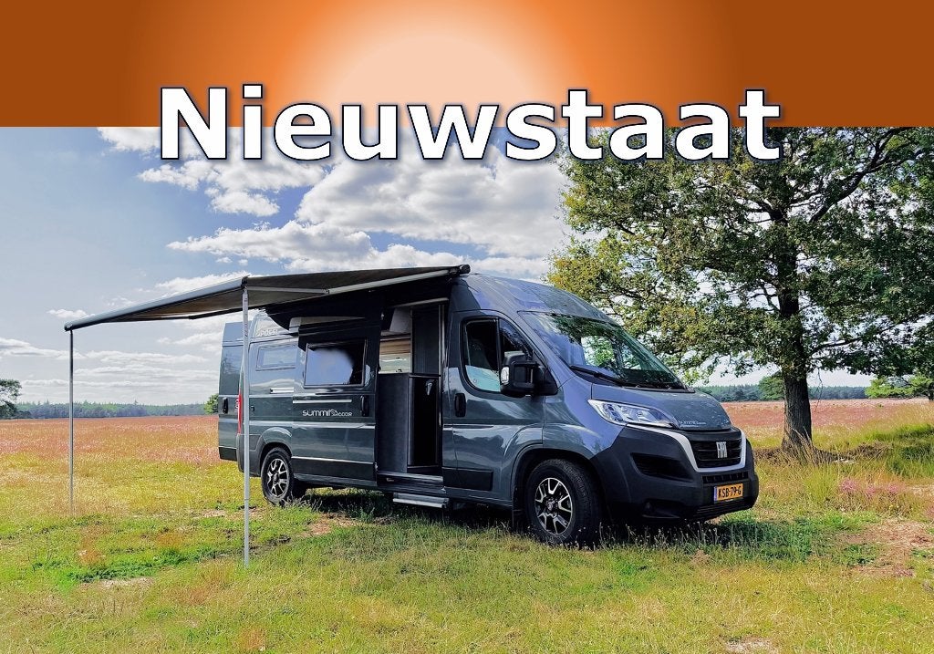 Pössl Summit Shine 600 LR Fabrieksgarantie Off-grid LPG, Buscamper of Camperbus, Ringverwarming, Startonderbreker, Fiat