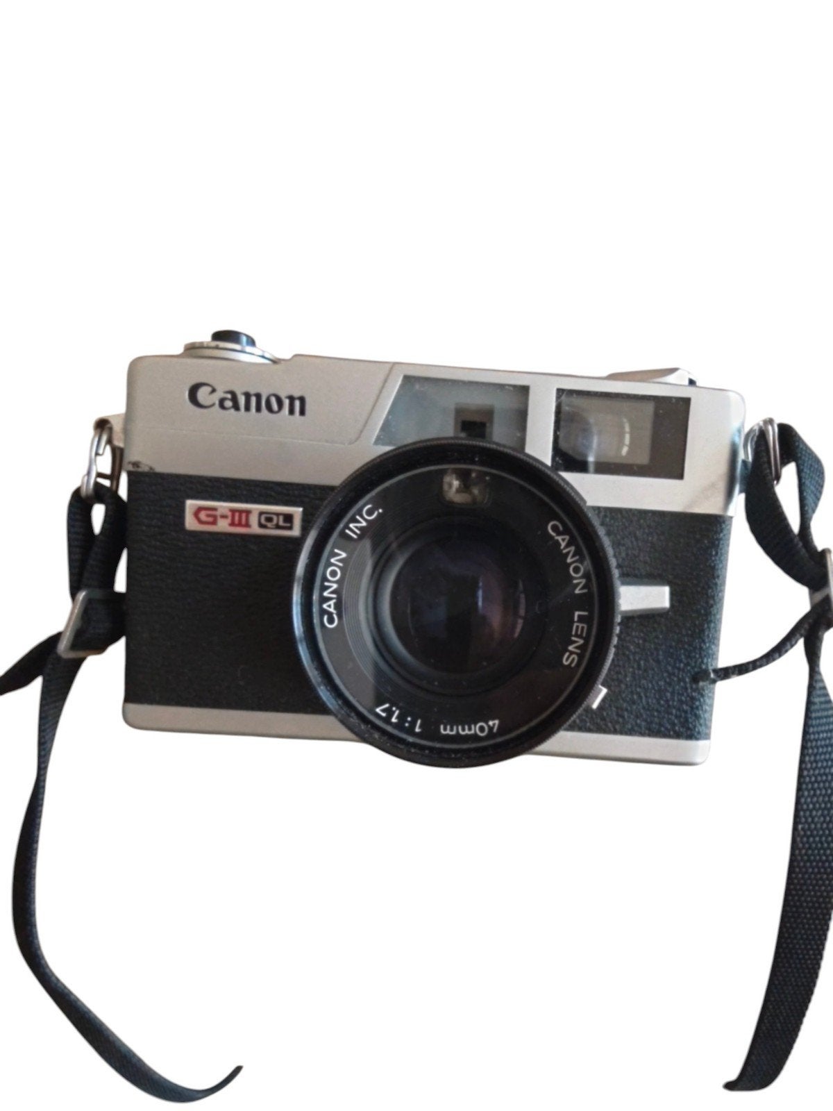 canonet QL17  G-III QL rangefinder camera met hoes, Audio, Tv en Foto, Fotocamera's Analoog, Ophalen of Verzenden, Compact, Canon