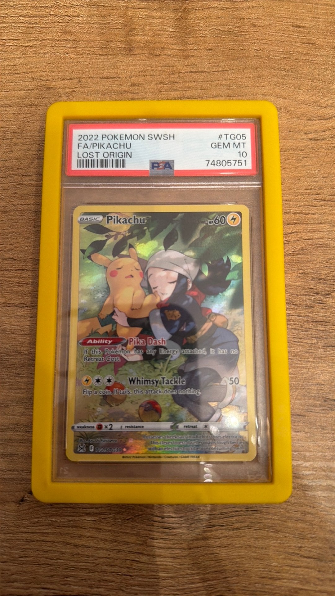Pikachu tg05 psa10, Ophalen of Verzenden, Zo goed als nieuw