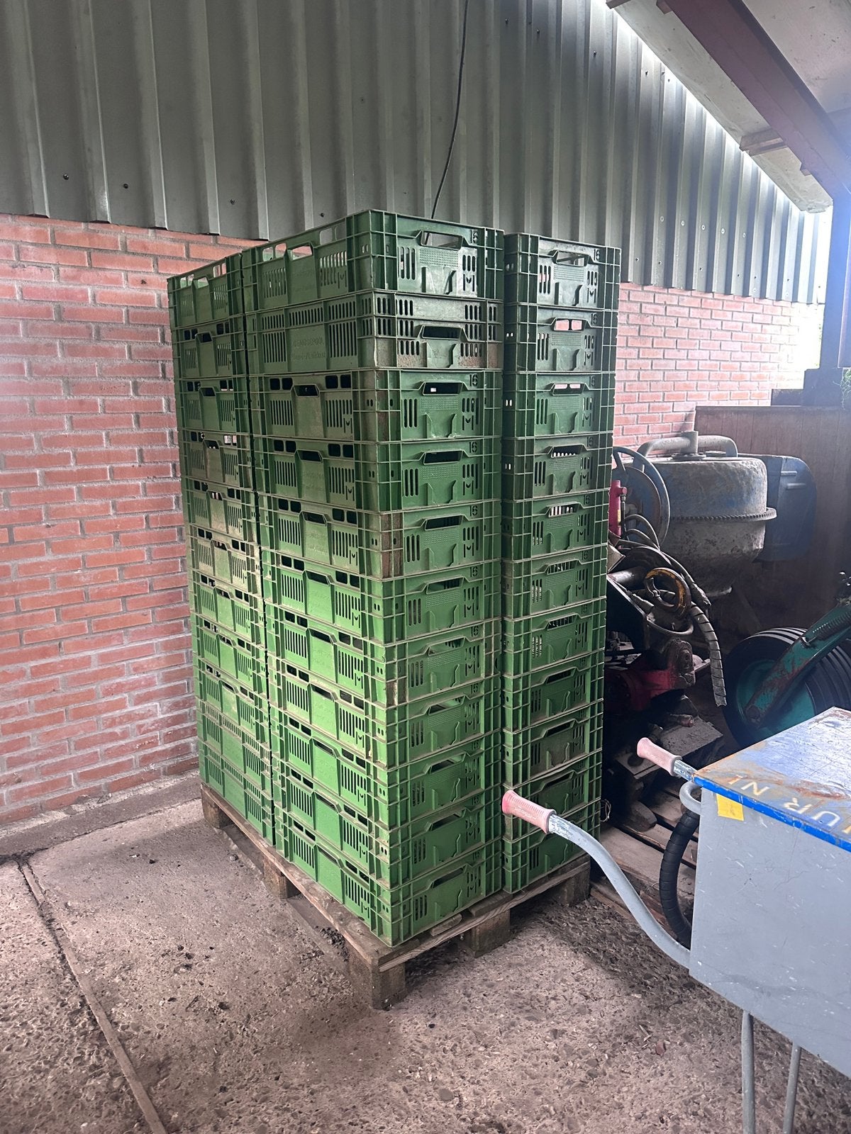 Opbergkratten groente kratten stapelbakken, 100 liter of meer, Ophalen, Zo goed als nieuw, Transportkar