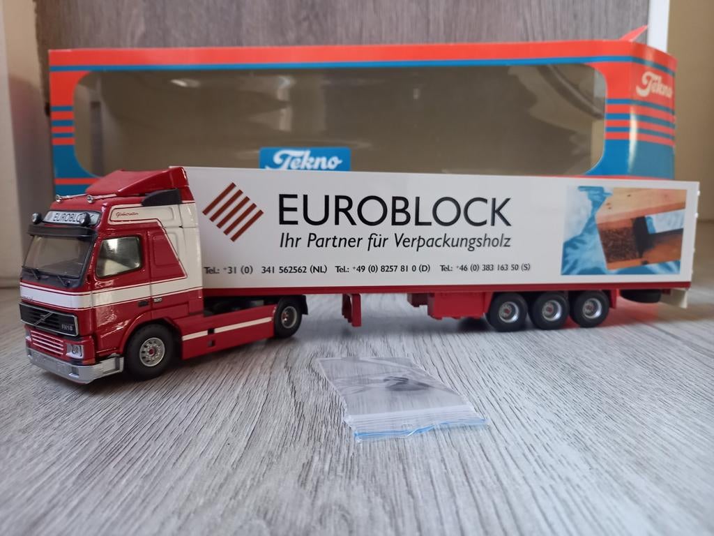 Tekno volvo presswood/ euroblock ermelo, Hobby en Vrije tijd, Modelauto's | 1:50, Ophalen of Verzenden, Bus of Vrachtwagen, Tekno
