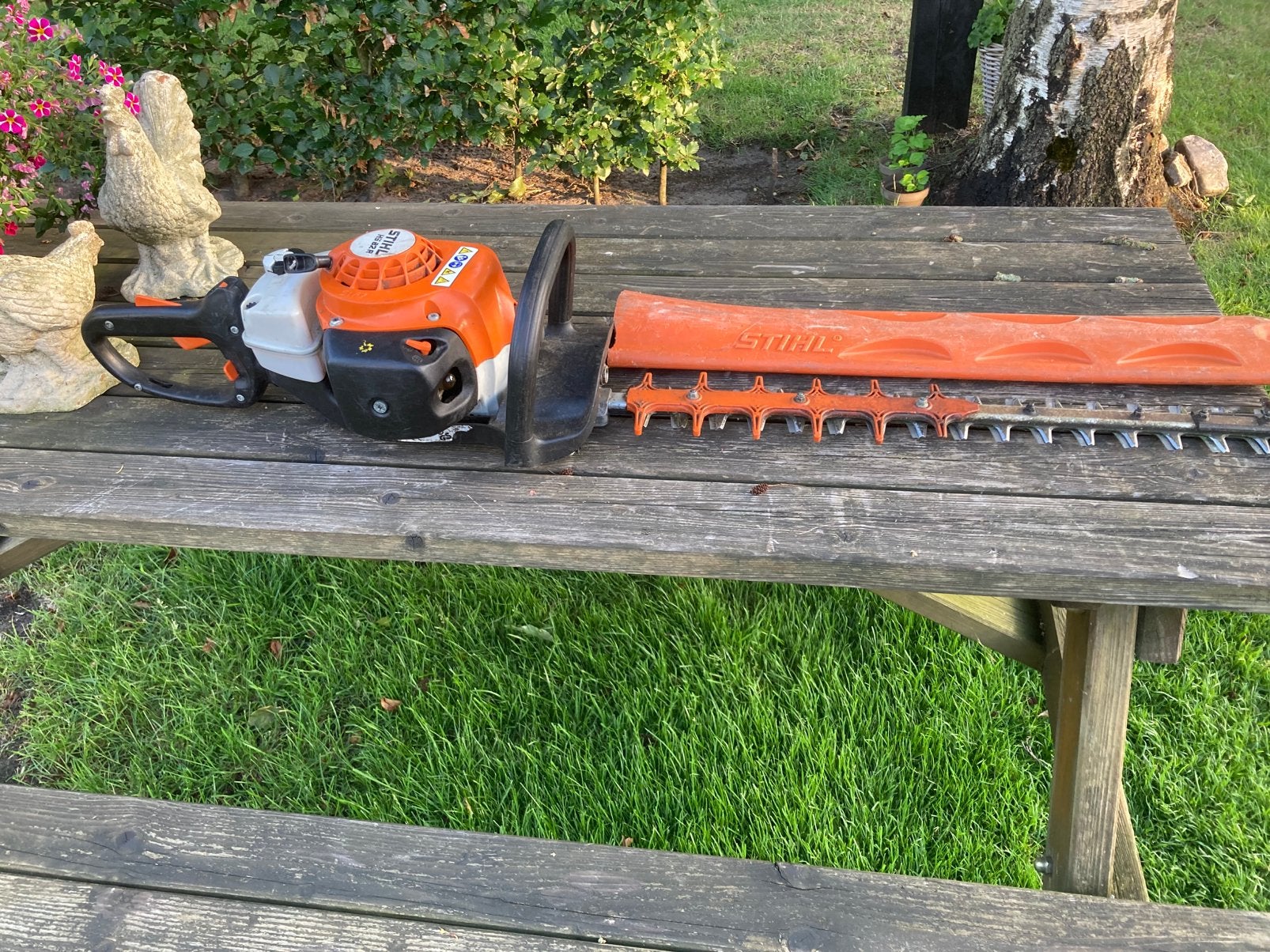 Stihl hl82 heggenschaar, Tuin en Terras, Heggenscharen, Ophalen, Zo goed als nieuw, Benzine