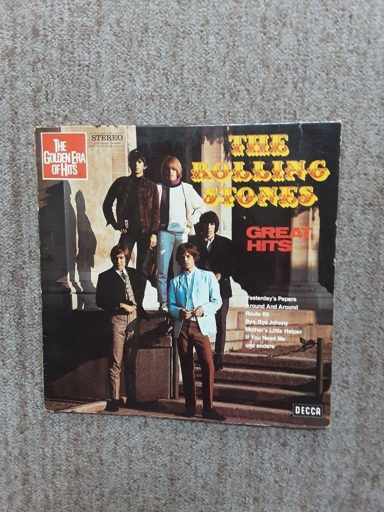 vinyl lp The Rolling Stones great hits, LP, Gebruikt, Originele persing, Ophalen of Verzenden