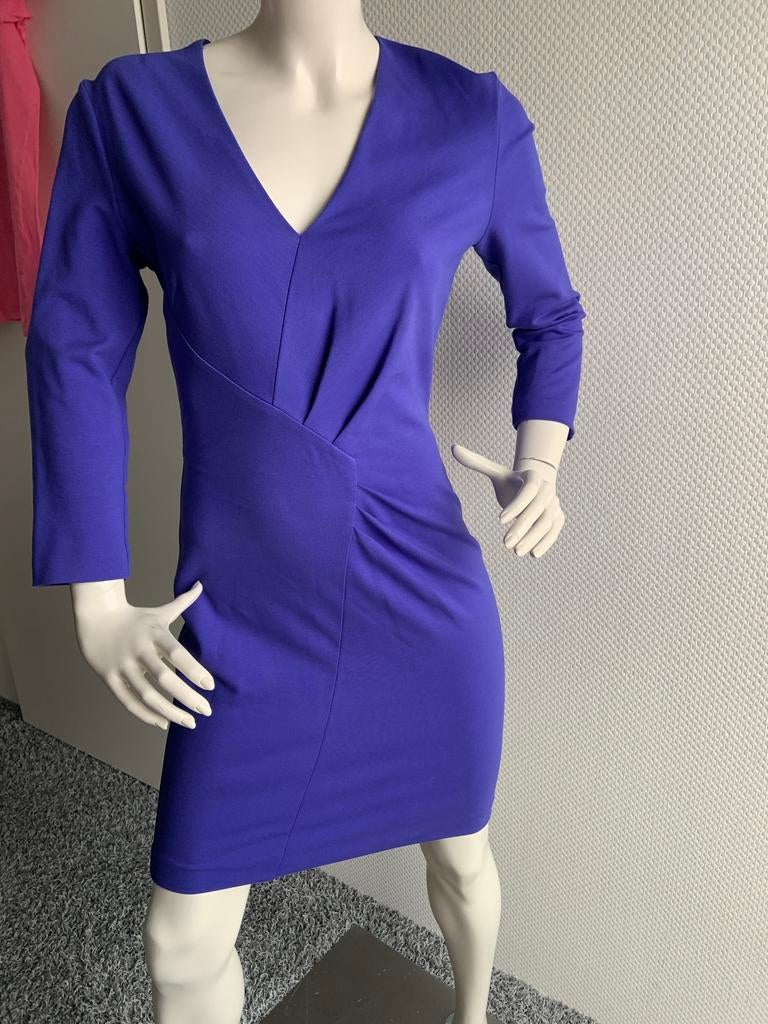 Escada jurk mooie kwaliteit maat 36, Blauw, ., Ophalen of Verzenden, Zo goed als nieuw