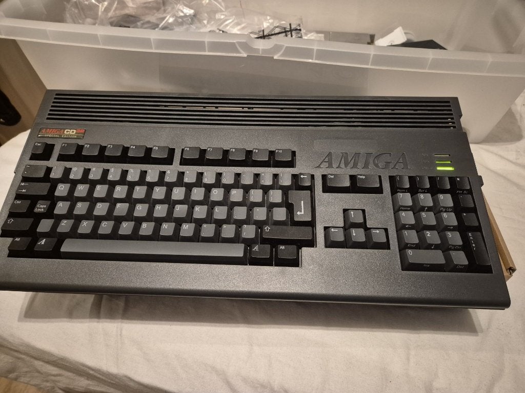 Amiga 1200 CD32 case  Indivision AGA MK2 + ACA1221, Computers en Software, Ophalen, Commodore Amiga