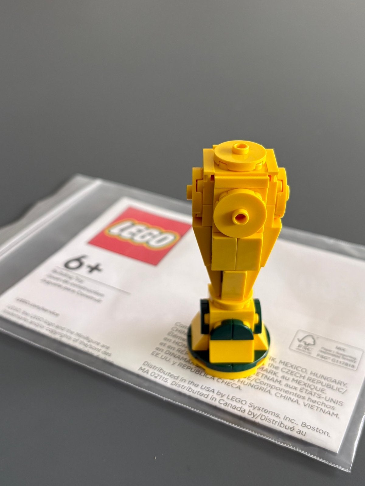 LEGO WK Voetbal wereldbeker Mini Trophy FIFA 6638818-1, Overige thema's, Verzenden, Lego, Nieuw