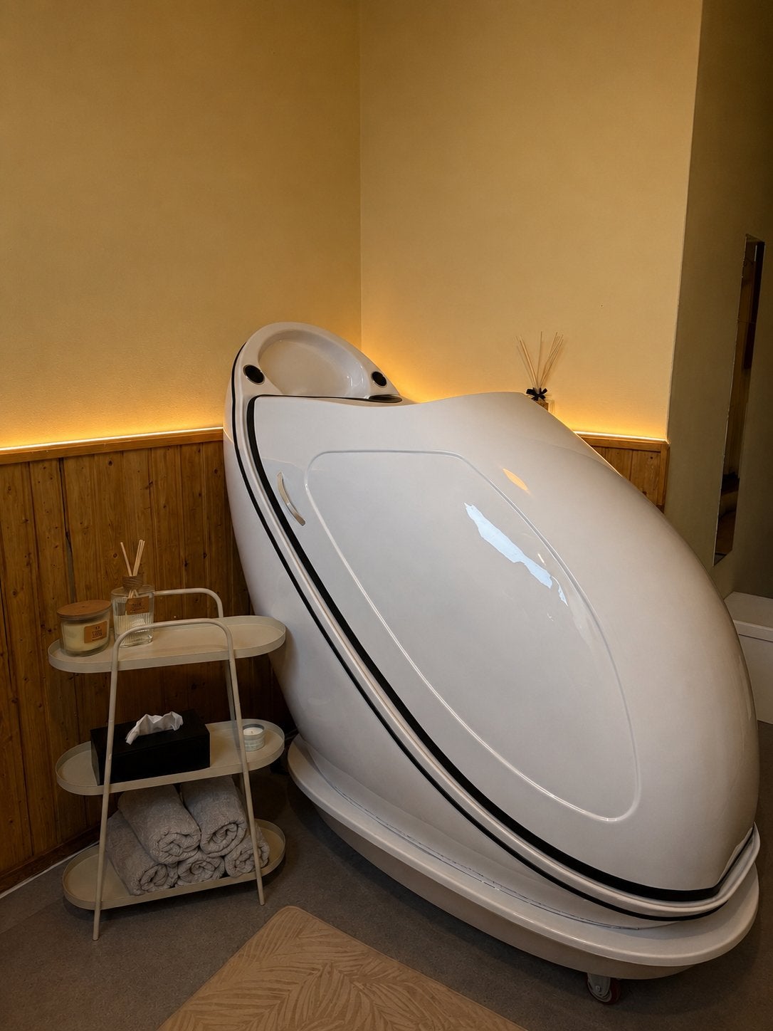 LUXE STOOMCAPSULE, Sport en Fitness, Ophalen, Zo goed als nieuw, Complete sauna