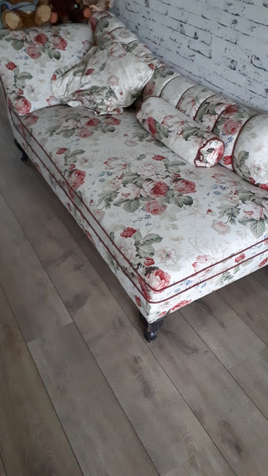 Oma's bank /divan, Huis en Inrichting, Banken | Sofa's en Chaises Longues, Ophalen, Tweepersoons, 75 tot 100 cm, Minder dan 150 cm