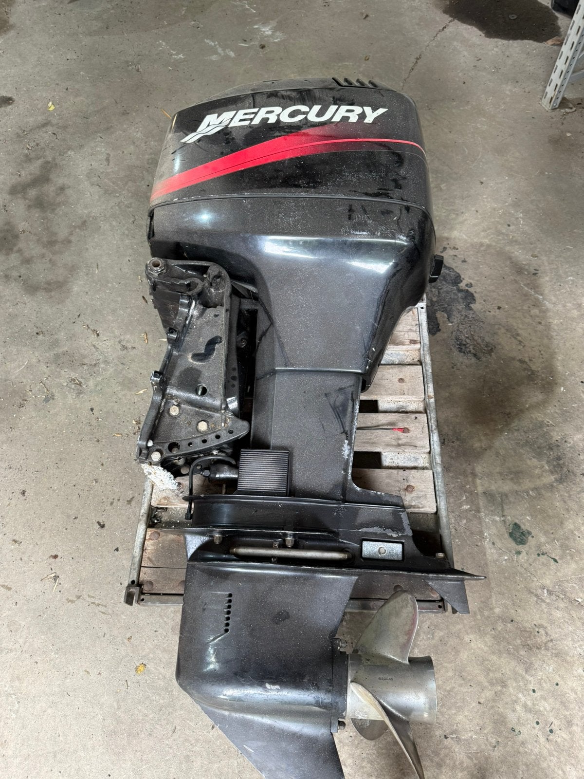 90 pk mercury buitenboordmotor onderdelen opknapper, Ophalen, Gebruikt