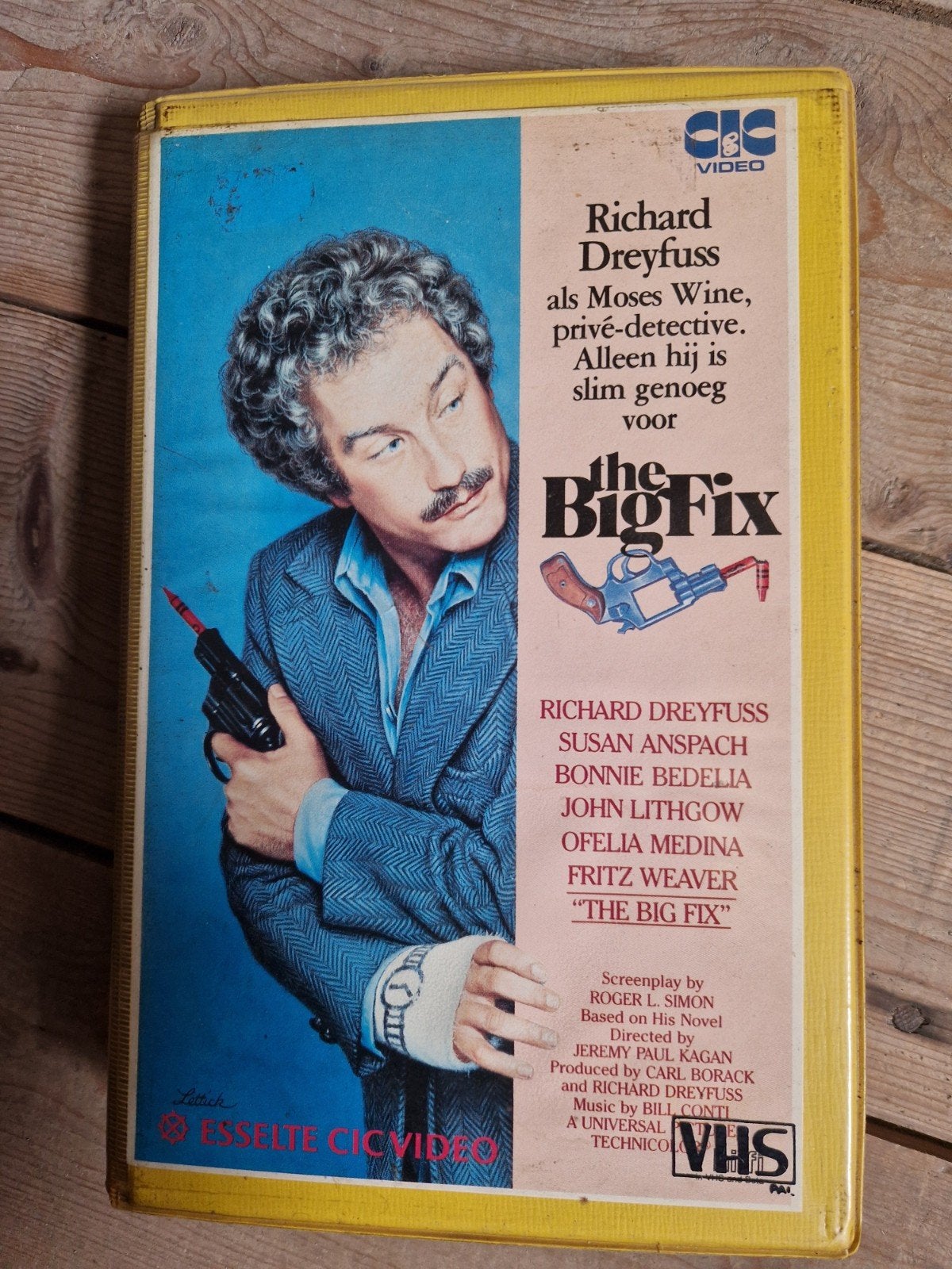 ex rental the big fix richard dreyfuss john lithgow vhs tape, Ophalen of Verzenden