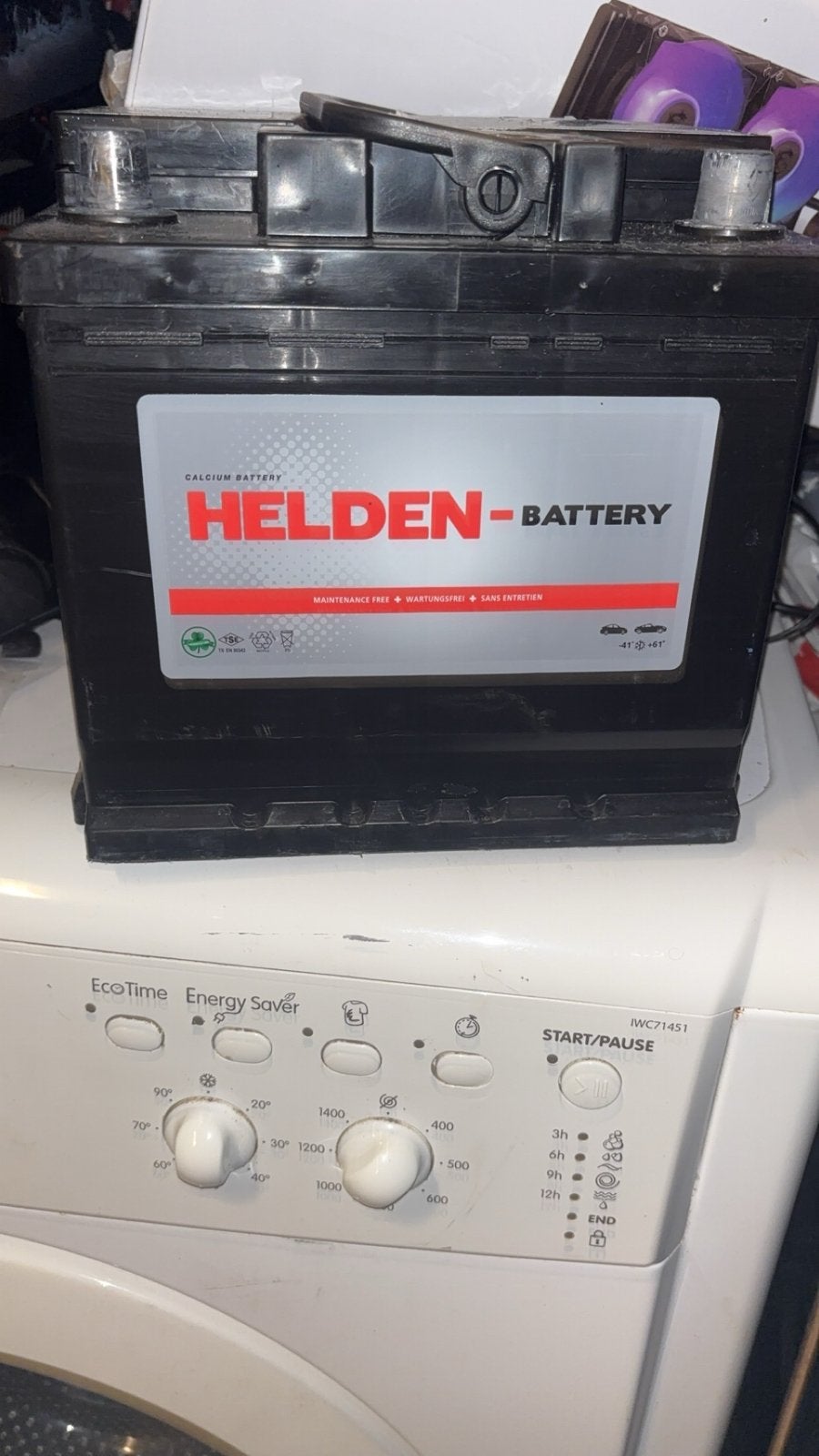 Helden Calcium Accu 12V 52Ah 460A (SAE) - Gebruikt, Auto-onderdelen, Gebruikt, Universele onderdelen