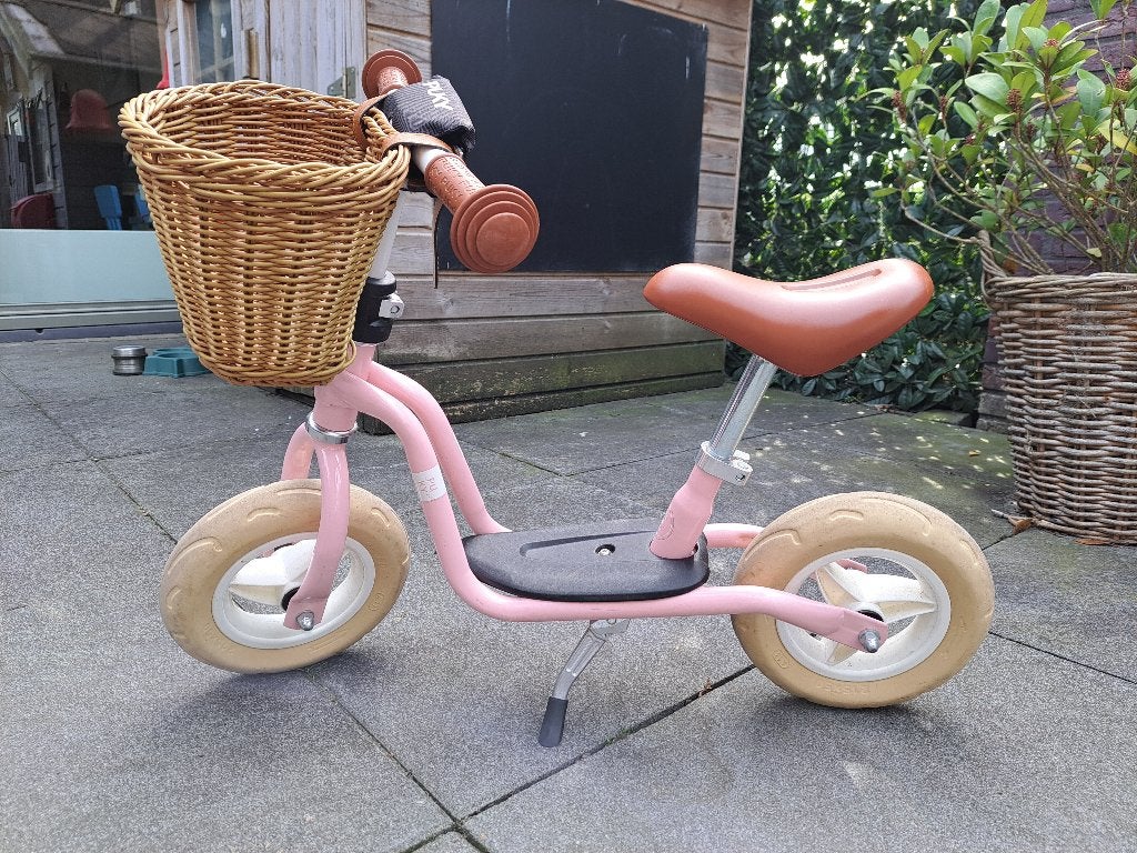 Puky loopfietsje, 2 wielen, roze, retro met mandje, Ophalen, Gebruikt, Minder dan 16 inch, Puky