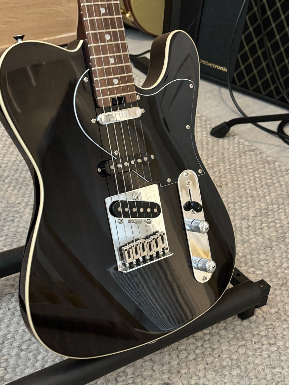 Set Aria Pro II 615-GH Nashville & Vox VT40X Valvetronic, Met versterker, Zo goed als nieuw, Solid body, Ophalen