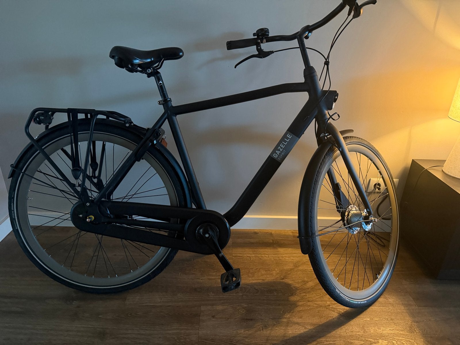 Gazelle Esprit C7 Herenfiets - Mat Zwart maat 54, Ophalen, Gebruikt, Velgrem, Versnellingen