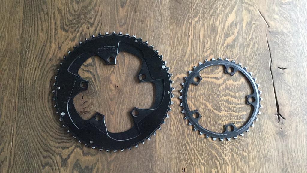 Sram 52T/36T tandwielen, Fietsen en Brommers, Fietsonderdelen, Ophalen of Verzenden, Zo goed als nieuw, Racefiets