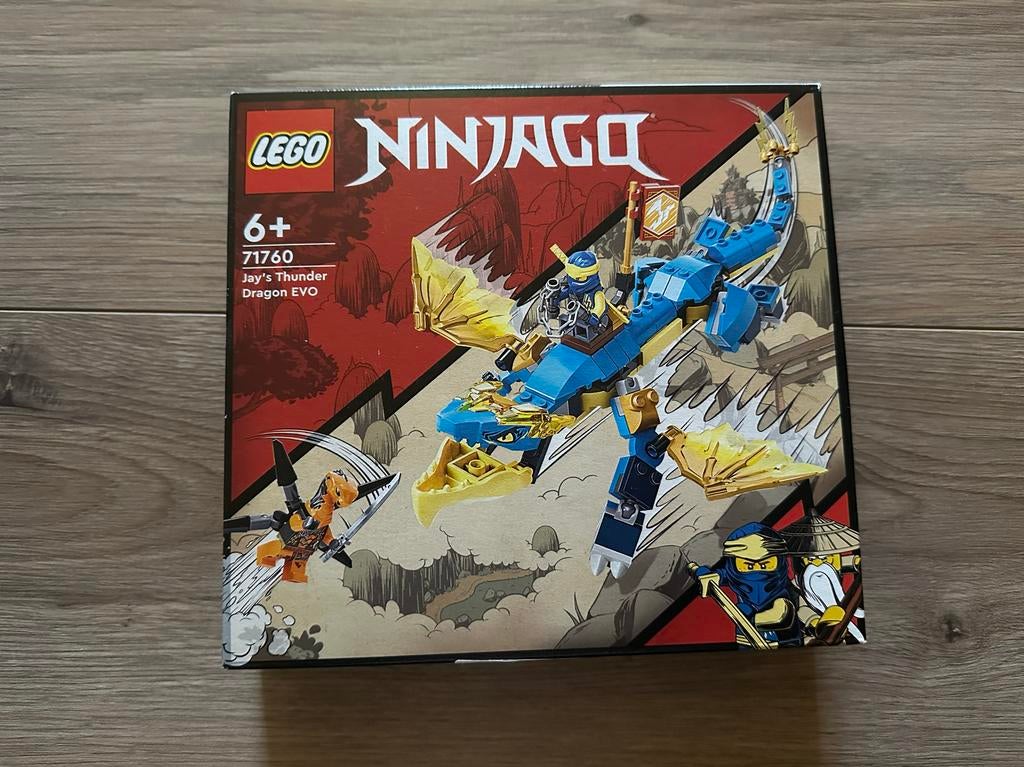Nieuwe LEGO Ninjago Jay's Bliksemdraak EVO 71760, Verzenden, Lego, Zo goed als nieuw, Ongeopend/sealed