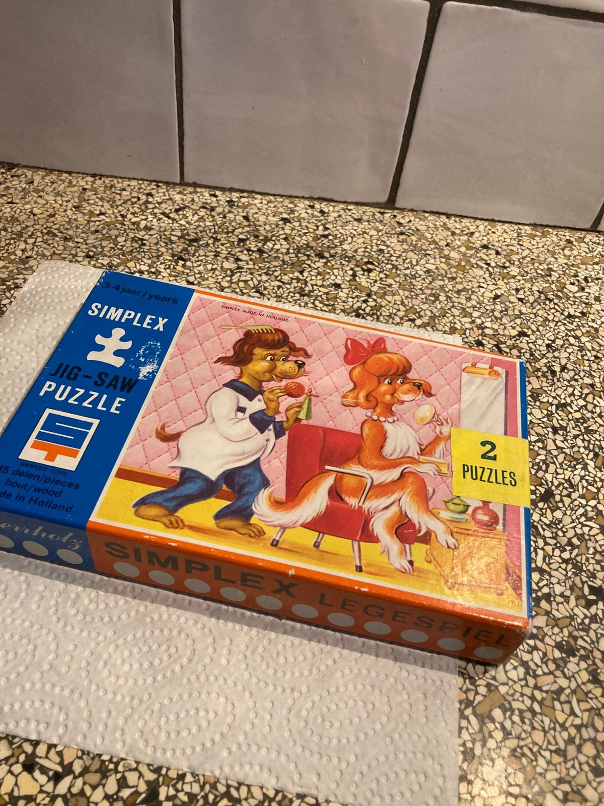 Oude puzzel 2 in 1, Ophalen of Verzenden