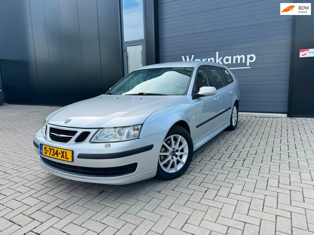 Saab 9-3 Sport Estate 1.8t Linear | Xenon | Cruise | Trekhaa, Auto's, 1998 cc, Gebruikt, Zwart, 4 cilinders
