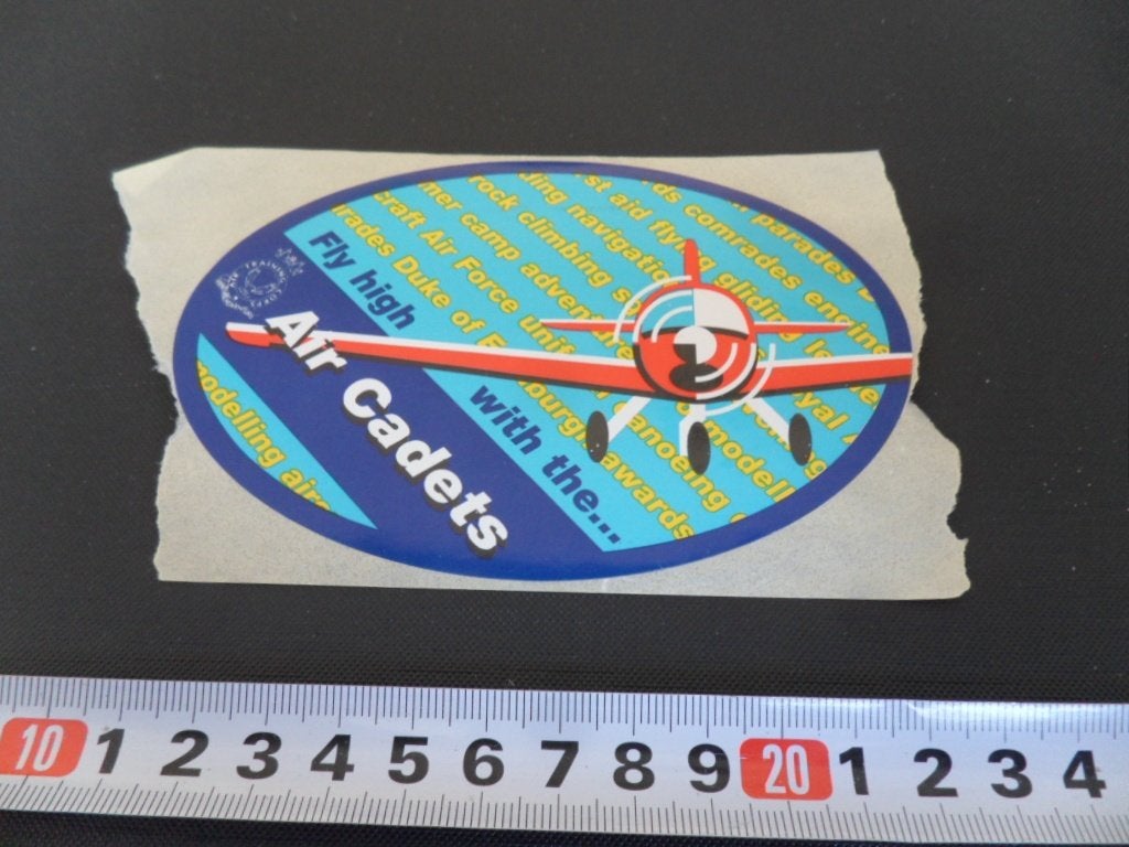 sticker leger RAF engeland fly high with the AIR CADETS *, Ophalen, Zo goed als nieuw
