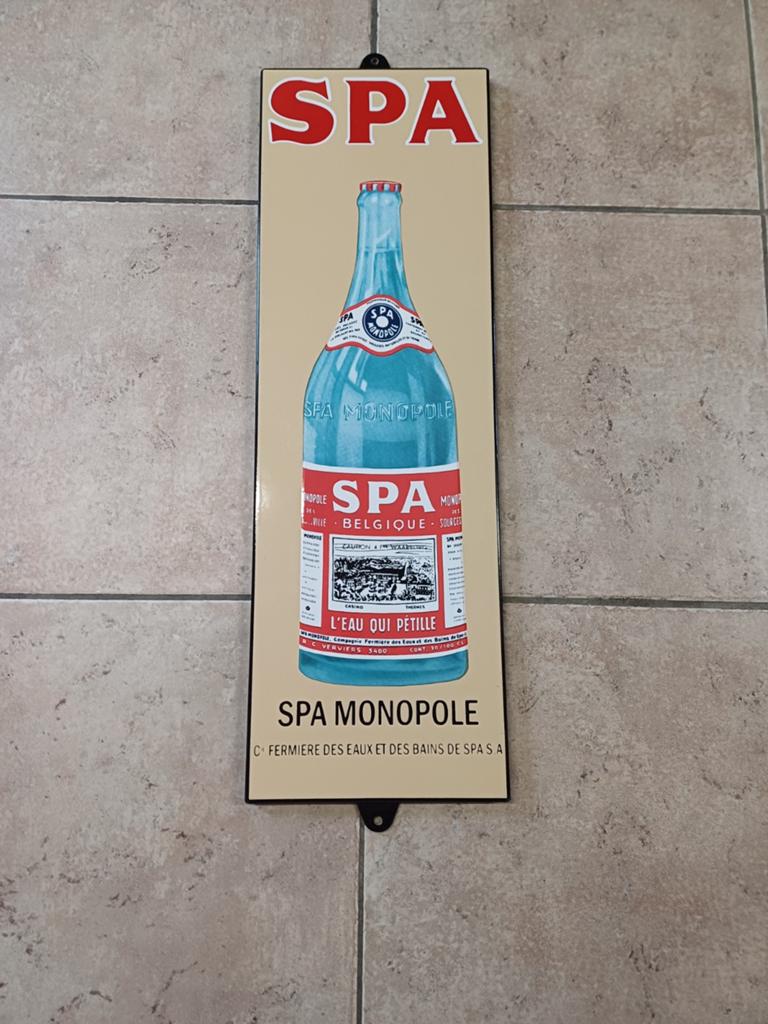 Emaille spa, Ophalen of Verzenden, Reclamebord