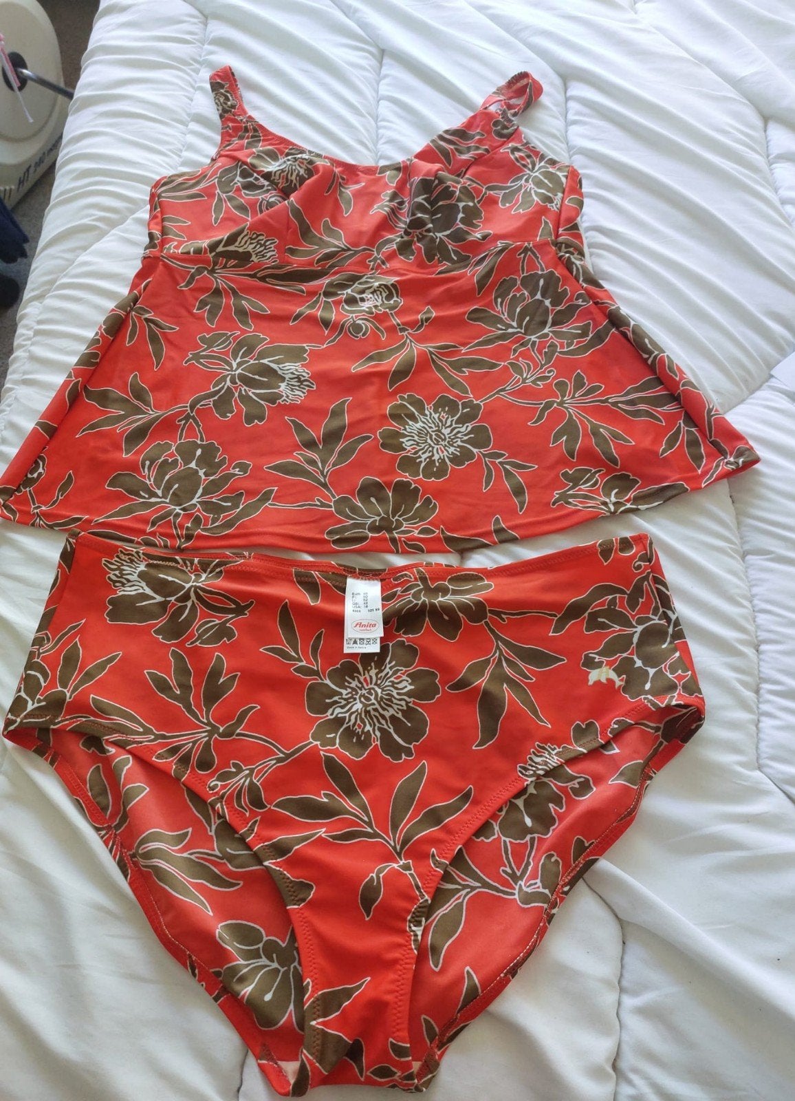 Tankini maat 48, Ophalen of Verzenden, Zo goed als nieuw, Zwart, Badpak