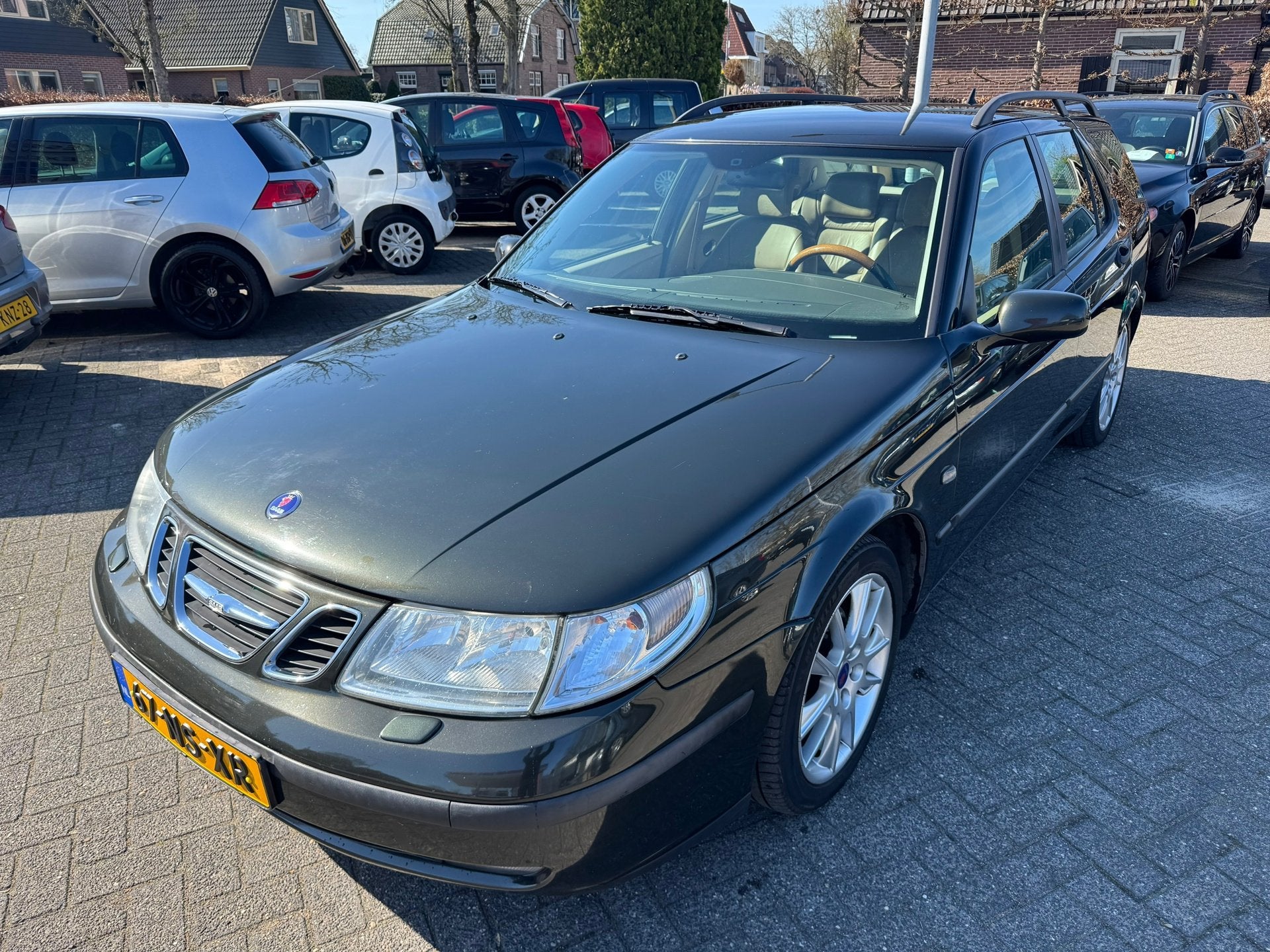 Saab 9-5 Estate 2.3t Vector Automaat,Apk 11/12/26,Airco,Crui, Auto's, Saab, 2290 cc, Leder en Stof, 93 €/maand, Onderhoudsboekje