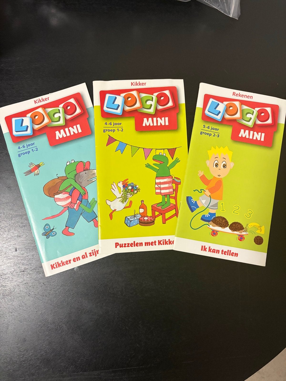 Loco Mini Kikker met 3 boekjes (4-6 jaar), Ophalen of Verzenden, Zo goed als nieuw, Puzzelen